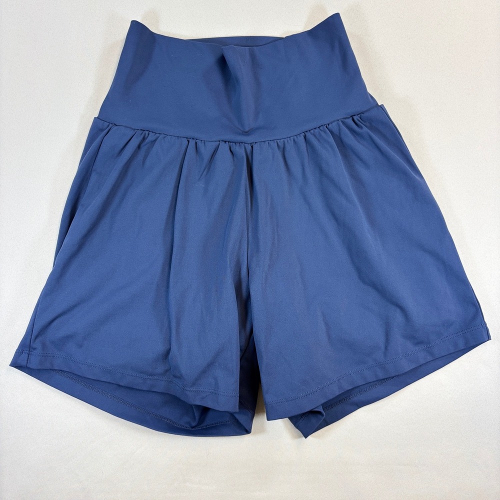 Halara SoftlyZero Airy High Waisted InstantCool 5" Yoga Shorts XS Long Navy